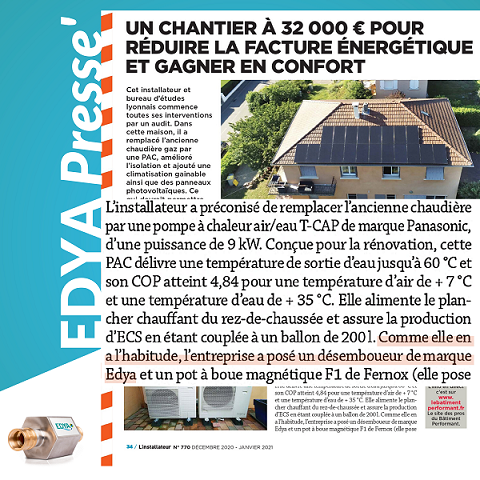 Article L'installateur : une rénovation énergétique à 32 000€